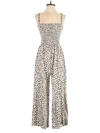 Pre-owned Pink Lily Jumpsuit In Ivory