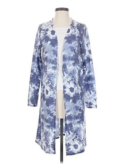 Pre-owned Pink Lily Kimono In Blue