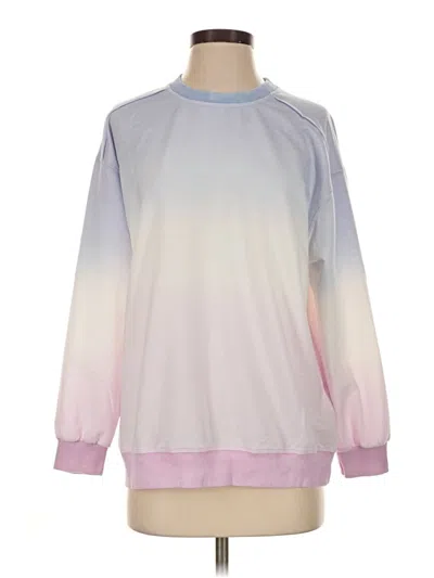 Pre-owned Pink Lily Long Sleeve Top Pink Mock Neckline Tops
