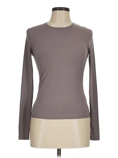 Pre-owned Pink Lily Long Sleeve T-shirt In Brown