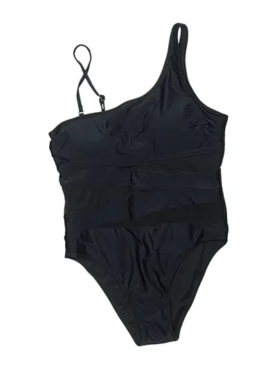 Pre-owned Pink Lily One Piece Swimsuit In Black