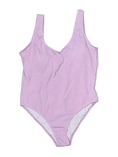 Pre-owned Pink Lily One Piece Swimsuit In Purple