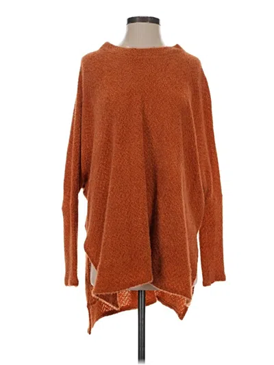 Pre-owned Pink Lily Poncho In Brown