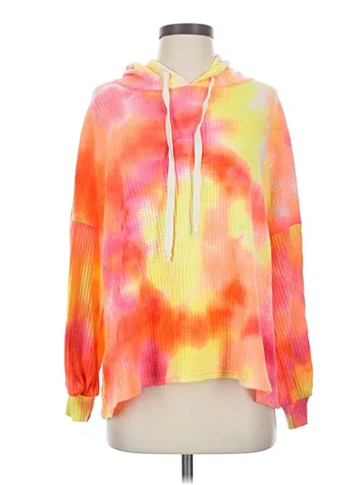 Pre-owned Pink Lily Pullover Hoodie In Orange