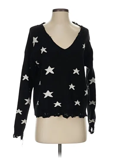 Pre-owned Pink Lily Pullover Sweater In Black