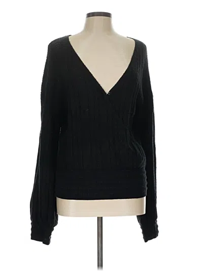Pre-owned Pink Lily Pullover Sweater In Black