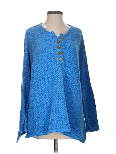 Pre-owned Pink Lily Pullover Sweater In Blue