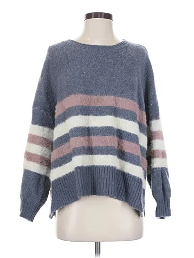 Pre-owned Pink Lily Pullover Sweater In Blue