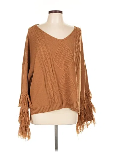 Pre-owned Pink Lily Pullover Sweater In Brown