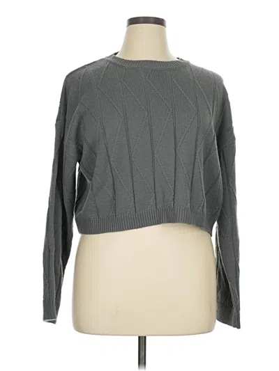 Pre-owned Pink Lily Pullover Sweater In Gray