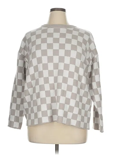 Pre-owned Pink Lily Pullover Sweater In Gray