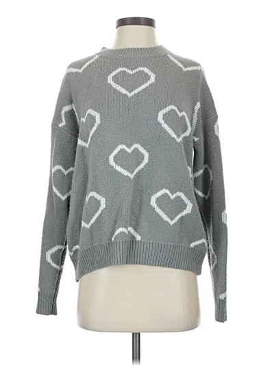 Pre-owned Pink Lily Pullover Sweater In Gray