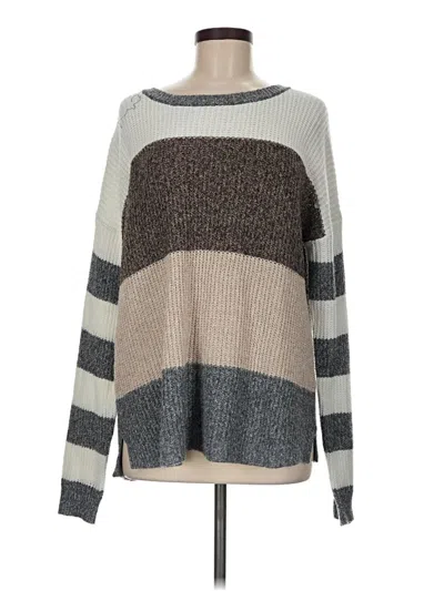 Pre-owned Pink Lily Pullover Sweater In Gray