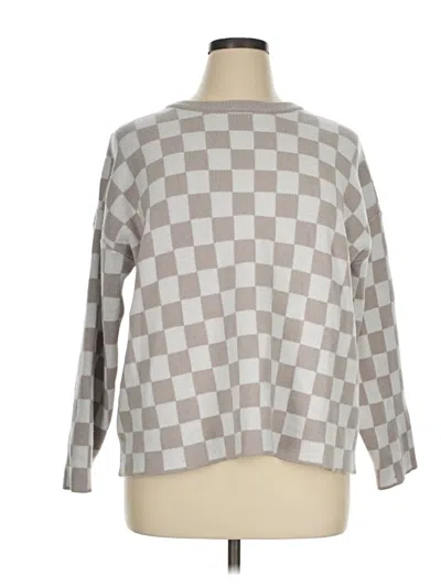 Pre-owned Pink Lily Pullover Sweater In Gray