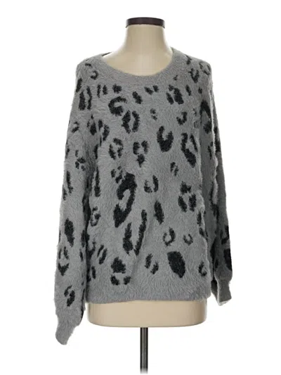 Pre-owned Pink Lily Pullover Sweater In Gray