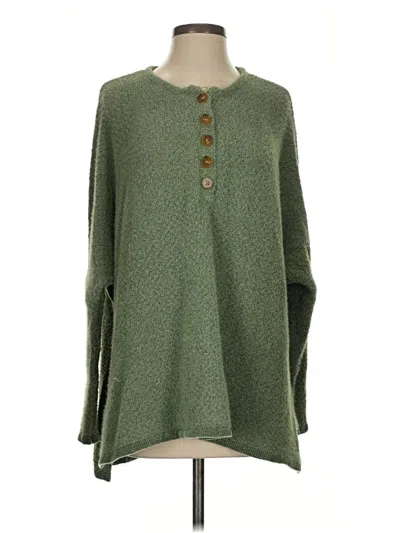 Pre-owned Pink Lily Pullover Sweater In Green