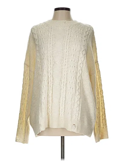 Pre-owned Pink Lily Pullover Sweater In Ivory