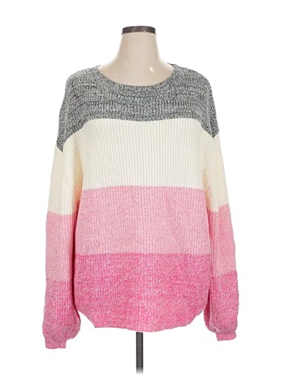 Pre-owned Pink Lily Pullover Sweater In Pink