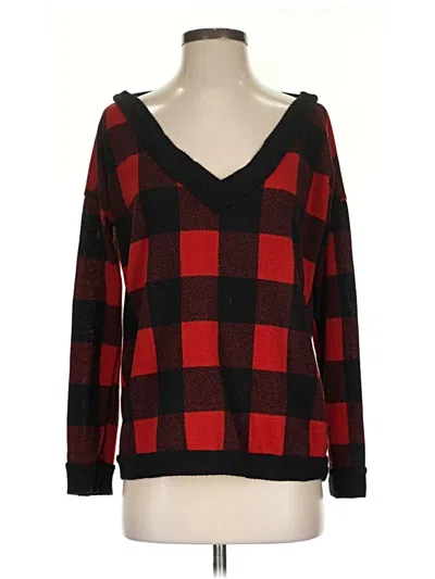 Pre-owned Pink Lily Pullover Sweater In Red