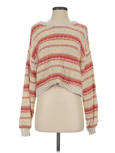 Pre-owned Pink Lily Pullover Sweater In Red
