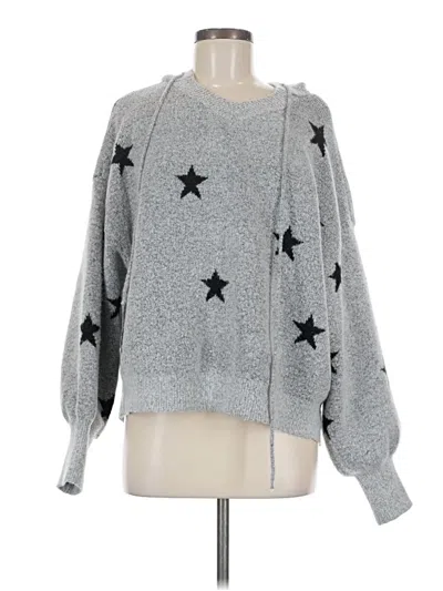 Pre-owned Pink Lily Pullover Sweater In Silver