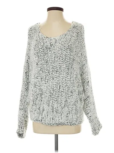 Pre-owned Pink Lily Pullover Sweater In Silver