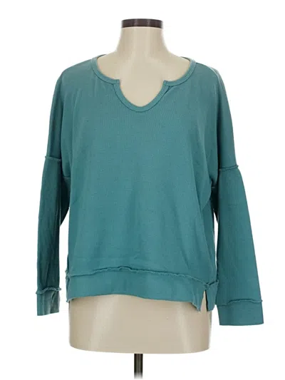 Pre-owned Pink Lily Pullover Sweater In Teal