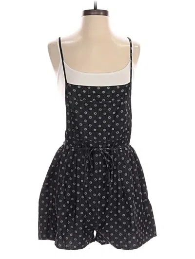 Pre-owned Pink Lily Romper In Black