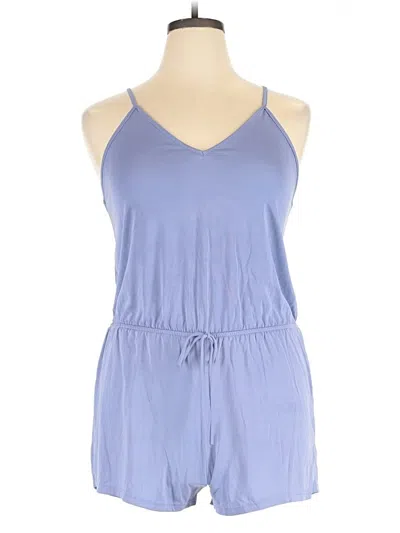 Pre-owned Pink Lily Romper In Blue