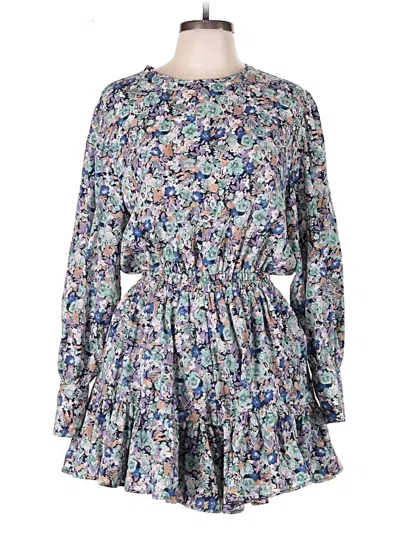 Pre-owned Pink Lily Romper In Blue