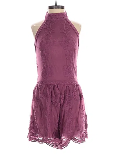 Pre-owned Pink Lily Romper In Pink
