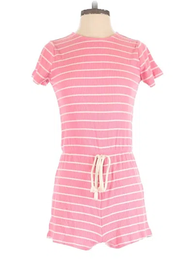 Pre-owned Pink Lily Romper In Pink