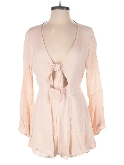 Pre-owned Pink Lily Romper In Pink