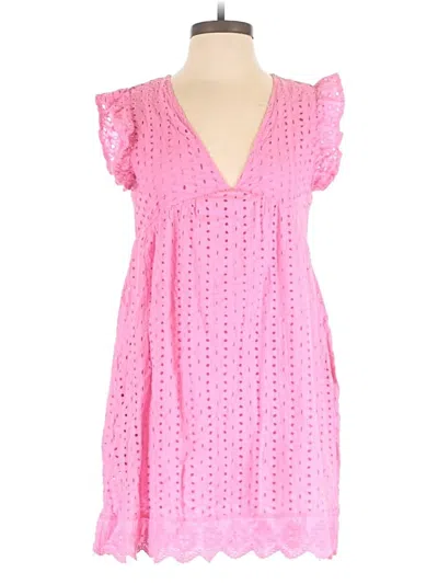 Pre-owned Pink Lily Romper In Pink