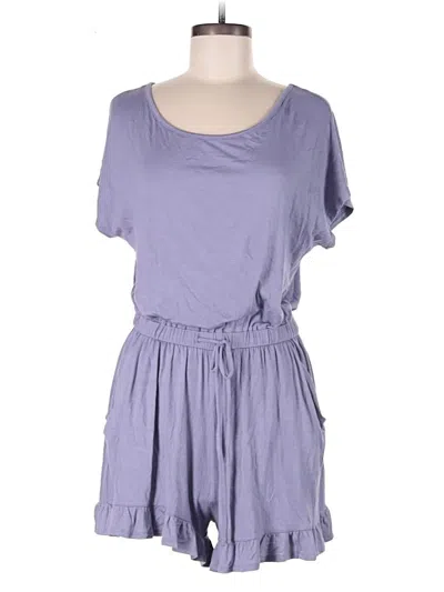 Pre-owned Pink Lily Romper In Purple