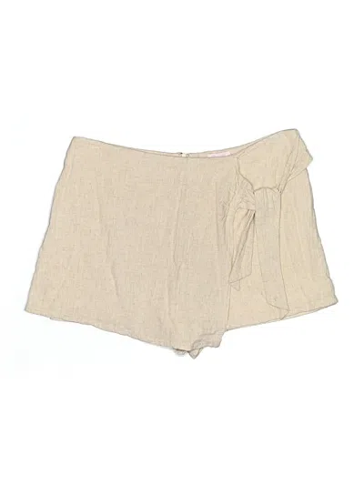 Pre-owned Pink Lily Skort In Brown