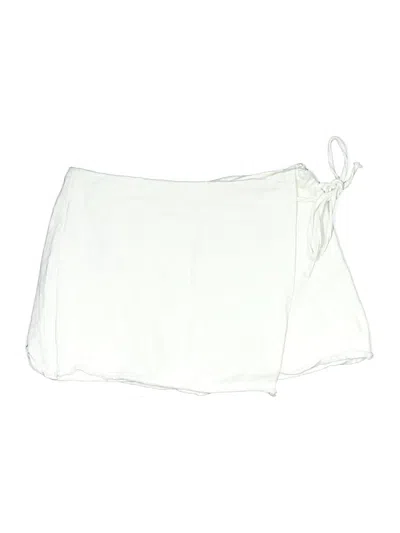 Pre-owned Pink Lily Skort In White