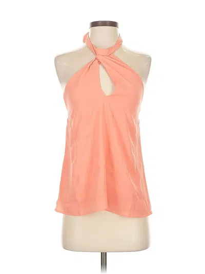 Pre-owned Pink Lily Sleeveless Blouse In Orange