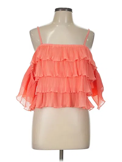 Pre-owned Pink Lily Sleeveless Blouse In Orange
