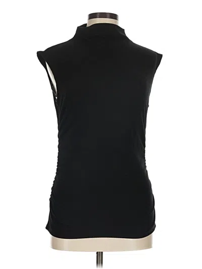 Pre-owned Pink Lily Sleeveless Top Black High Neck Tops