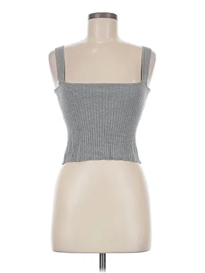 Pre-owned Pink Lily Sweater Vest In Gray