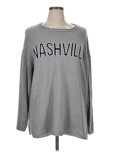 Pre-owned Pink Lily Sweatshirt In Gray