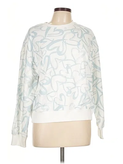 Pre-owned Pink Lily Sweatshirt In White