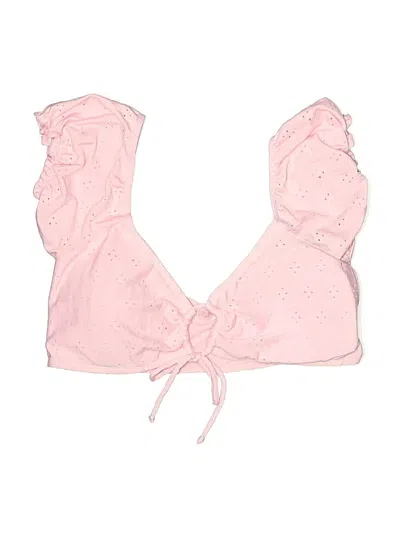 Pre-owned Pink Lily Swimsuit Top Pink Swimwear