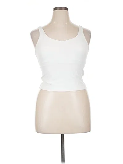 Pre-owned Pink Lily Tank Top White Strapless Neckline Tops