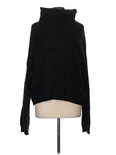 Pre-owned Pink Lily Turtleneck Sweater In Black