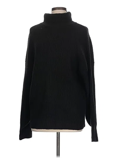Pre-owned Pink Lily Turtleneck Sweater In Black