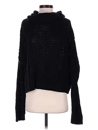 Pre-owned Pink Lily Turtleneck Sweater In Black