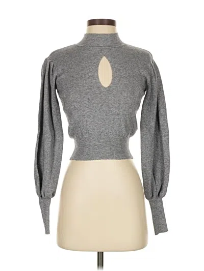 Pre-owned Pink Lily Turtleneck Sweater In Gray