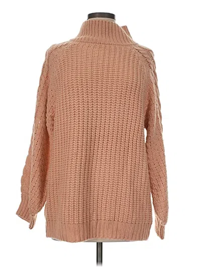 Pre-owned Pink Lily Turtleneck Sweater In Tan
